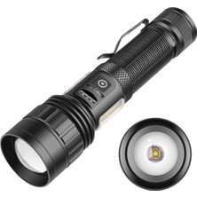 Skygo PS-6153 10000 Lümen Zoomlu Mıknatıslı Tg Cob LED Powerbank Özellikli Profesyonel El Feneri