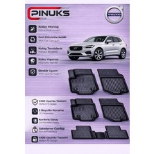 PINUKS Volvo S90  2025 3D Premium Araca Özel Oto Paspas Seti