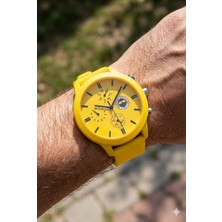 Quantum Fenerbahçe Taraftar Kol Saati | 44MM Kasa, Sarı Silikon Kordon, Lisanslı Ürün