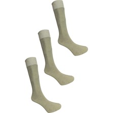 Maruf Shop 3 Adet Askeri Alanda Kullanıma Uygun Likralı Pamuklu Soket Çorap Haki