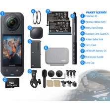 INSTA360 X5 360° Motorcycle Essentials Bundle 1tb [türkiye Distribütörü Garantili]
