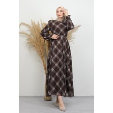 Lova Tül Elbise Acı Kahve