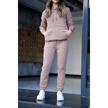 EYDAMOON Relax Fit Kalıp Kışlık Kalın Içi Yünlü Alt Üst Takım