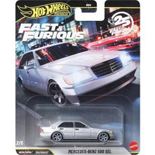 Hot Wheels Premium - 25.yıl F&f Mercedes-Benz 500 Sel 2/5