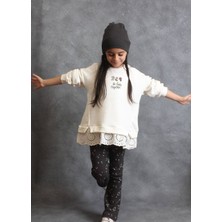 Kız Çocuk Fisto Detaylı Sweatshirt