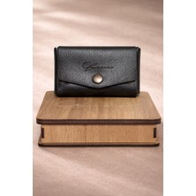 Germenicia El Işçiliği Hakiki Deri Kartlık Cüzdan – Minimal Tasarım, Çıtçıt Kapamalı