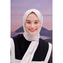 Gümüş Carell Kazayağı Jakar Italyan Ipekli Şal