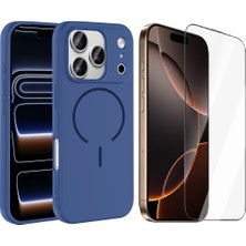 Vendas Apple iPhone 17 Pro Max Kılıf M-Safe Şarj Özellikli Zore Meta Kapak + Cam Ekran Koruyucu