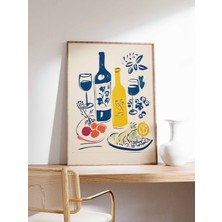 Ninastore Akşam Yemeği Partisi Yemek Baskısı Retro Yemek Sanatı Vintage Mutfak Posteri Mutfak Dekorasyonu Yeme