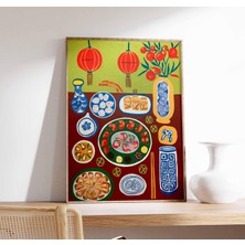 Ninastore Güneydoğu Asya Yemekleri Posteri Asya Dekorasyonu Oryantal Baskı Yemek Masası Yemek Baskısı Mutfak P