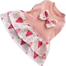 Feyza Design Yazlık Karpuz Desenli Şık ve Rahat Köpek ve Kedi Elbisesi