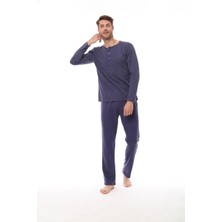 Royam Pijadore %100 Pamuk Erkek Uzun Kol Pijama Takımı 1523