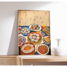 Ninastore Çin Yemekleri Posteri Asya Yemekleri Baskısı Oryantal Dekorasyon Yemek Masası Yemek Baskısı Mutfak P