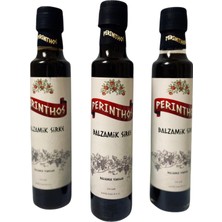 Perinthos Neşe Natural Balzamik Sirke 250 ml 3 Adet Cam Şise