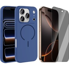 Vendas Apple iPhone 17 Pro Max Kılıf M-Safe Şarj Özellikli Zore Meta Kapak + Hayalet Ekran Koruyucu