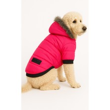 Feyza Design Küçük Irk Neon Pembe Puf Köpek Montu, Hafif ve Rahat Tasarım