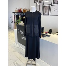 Nurcan Çetin Ceket Takım Siyah