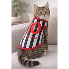 Feyza Design Isim ve Numara Yazılabilen Siyah Beyaz Kedi ve Köpek Taraftar Forması