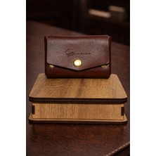 Germenicia El Işçiliği Hakiki Deri Kartlık Cüzdan – Minimal Tasarım, Çıtçıt Kapamalı