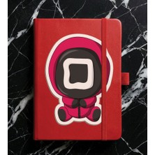 Adasena Tarihsiz 224 Sayfa Termo Defter Baskılı Desenli 13X21 cm Kırmızı - SQUID001310