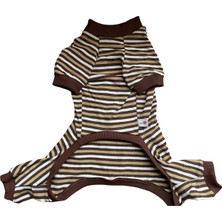 Feyza Design Renkli Çizgili Kedi ve Köpek Tulum, Rahat ve Şık Tasarım