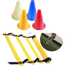 PremiumPort 4 Metre Antrenman Merdiveni ve 10+12 Adet Set, Güç ve Esneklik Için