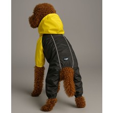 Feyza Design Yüksek Performanslı Renkli Köpek Yağmurluğu ve Rüzgarlığı, Reflektörlü Tasarım