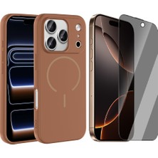 Vendas Apple iPhone 17 Pro Max Kılıf M-Safe Şarj Özellikli Zore Meta Kapak + Hayalet Ekran Koruyucu