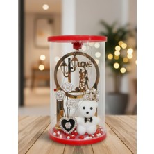 Skygo Cam Fanus Içinde Işıklı Love Yazılı Ayıcıklı