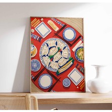 Ninastore Güneydoğu Asya Yemekleri Posteri Asya Dekorasyonu Oryantal Baskı Yemek Masası Yemek Baskısı Mutfak P