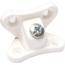 Volkan Kelebek Beyaz Çektirme 1 Pt | Mobilya Montaj Aparatı | 100 Adet