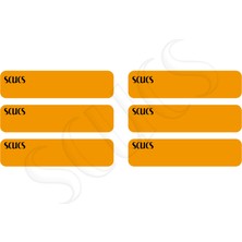 PremiumPort Turuncu Yer Çizgi Işareti 6'lı Set, Güvenli ve Belirgin Yollar Için