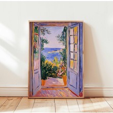 Ninastore Henri Matisse Açık Pencere Posteri Matisse Çiçek Baskısı Botanik Duvar Sanatı Modern Sanat Çiçek Bas