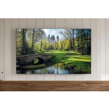 Ninastore Golf Sahası Çerçeveli Tv Sanatı Pop Art Tarzı Samsung Duvar Kağıdı Modern Duvar Dekoru Dijital Indir