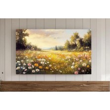 Ninastore Vintage Kır Çiçekleri Tarlası Samsung Çerçeveli Tv Sanatı Bahar Çiçekleri Çayırı Sıcak Tonlu Tarla K