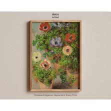Ninastore Claude Monet Saksıda Anemonlar Posteri Claude Monet Poster Baskısı Saksıda Anemonlar Duvar Dekoru Du