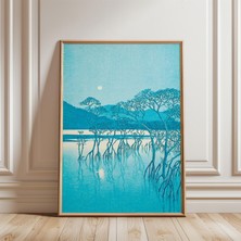 Ninastore Mangrov Ormanı Posteri Japon Kıyı Mavisi Manzara Duvar Sanatı Baskısı