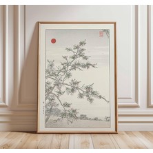 Ninastore Japon Kiraz Çiçeği Duvar Sanatı, Vintage Ukiyo-E Tarzı Baskı, Asya Manzara Posteri, Sakura Ağacı San