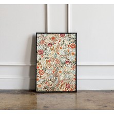 Ninastore William Morris Posteri William Morris Baskısı William Morris Kırmızı Sanat Vintage Posteri Kırmızı Ç