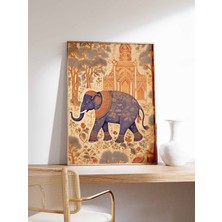 Ninastore Hint Fil Baskısı Hint Çiçekli Poster Çiçekli Hint Duvar Sanatı Dekorasyonu Pichwai Sanatı Hediye Fik