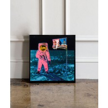 Ninastore Andy Warhol Moonwalk Pop Art Posteri, Andy Warhol Moonwalk Baskısı, Andy Warhol Astronot Baskısı, Du