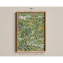 Ninastore Baykuş ve Söğüt Baskısı William Morris Poster Sergisi Sanatı Orta Çağ Sanatı Duvar Sanatı Vintage Ba