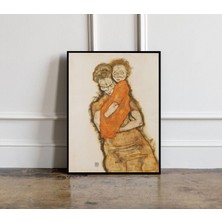 Ninastore Anne ve Kız (1913) Egon Schiele Sanat Baskısı Egon Schiele Reprodüksiyonu Egon Schiele Posteri Schie