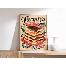 Ninastore Tiramisu Posteri Italyan Tatlı Sanatı Italyan Yemekleri Posteri Mutfak Dekorasyonu Mutfak Posteri Ye