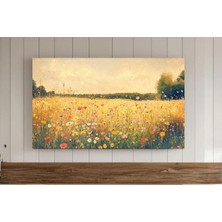 Ninastore Vintage Kır Çiçekleri Tarlası Samsung Çerçeveli Tv Sanatı Bahar Çiçekleri Çayırı Sıcak Tonlu Tarla K