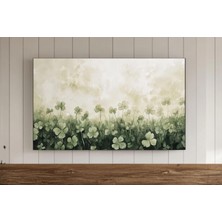 Ninastore Antika Aziz Patrick Çerçeveli Tv Duvar Sanatı, Yonca Desenli Antika Yağlı Boya Tablo, Samsung Ekran