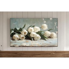 Ninastore Laleler Tablosu Çerçeveli Tv Duvar Sanatı Dijital Indirme Bahar Sanatı Vintage Çiçekli Samsung Ekran