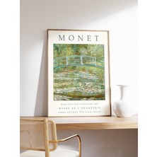 Ninastore Claude Monet Posteri Nilüferli Gölet Üzerindeki Köprü Monet Baskısı Vintage Fransız Ev Dekorasyonu Ç