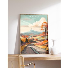 Ninastore Dumfries Seyahat Posteri | Iskoçya Seyahat Baskısı | Iskoçya Baskısı | Dumfries Baskısı | Seyahat Ba