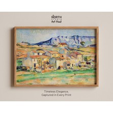 Ninastore Mont Sainte-Victoire - Paul Cézanne Manzara Sanatı Baskısı Cézanne Sanatı Manzara Baskısı Vintage Sa